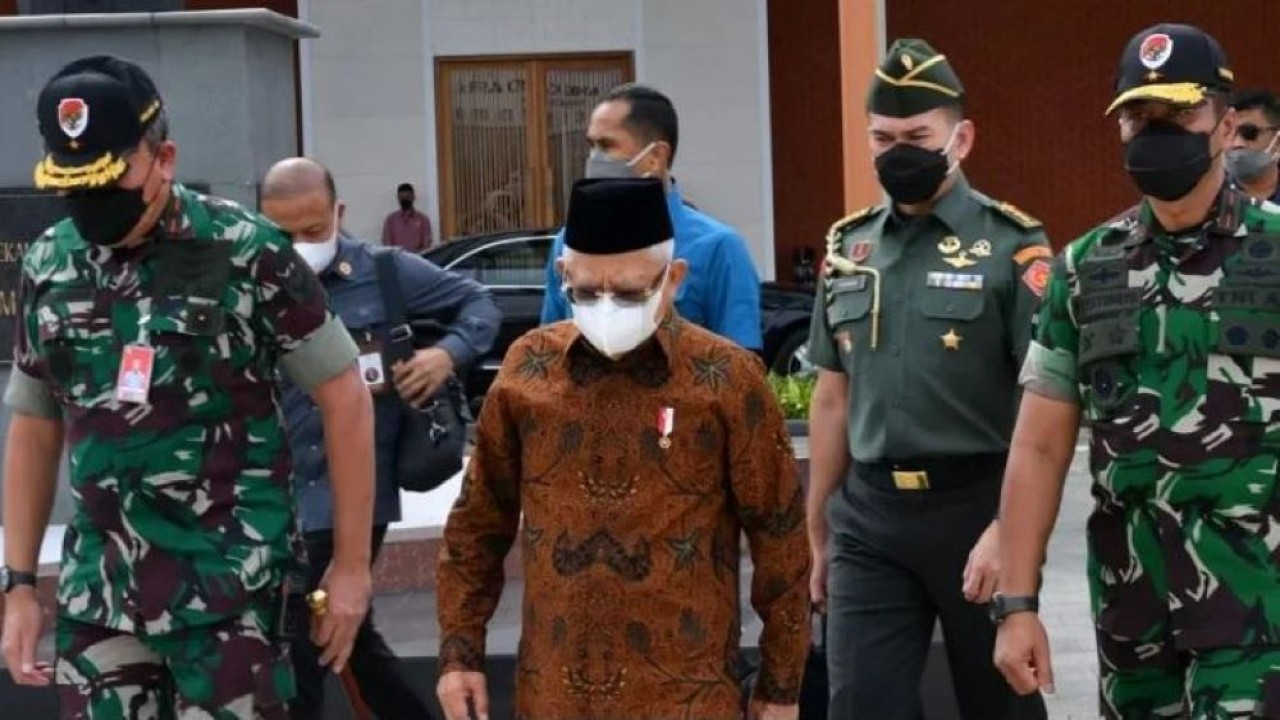 Wakil Presiden (Wapres) KH Ma'ruf Amin sore ini bertolak ke Surabaya, Jawa Timur, Selasa (14/3/2023). (RN, BPMI–Setwapres)