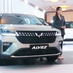 Wuling Alvez yang dipamerkan pada ajang Gaikindo Jakarta Auto Week (GJAW) 2023. (ANTARA/Ho)-1678677825