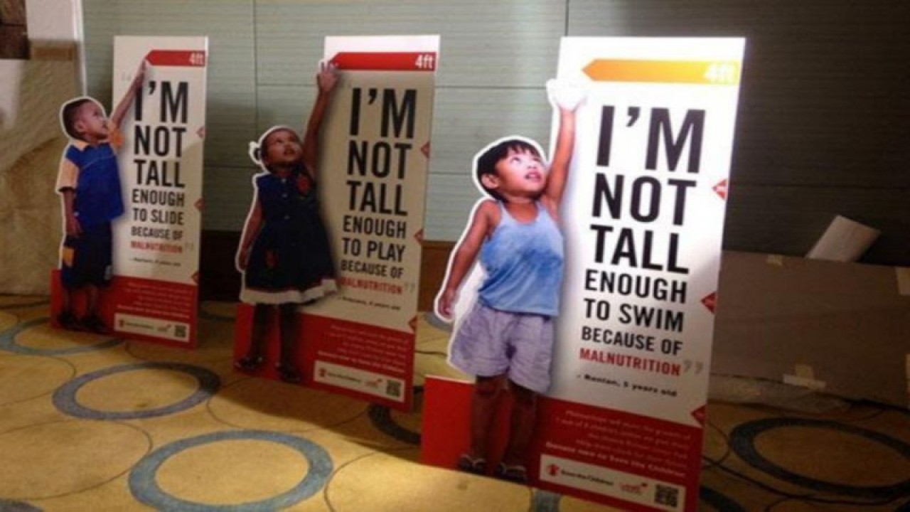 Ilustrasi anak 'stunting' atau kerdil yang antara lain disebabkan kurang gizi. (ANTARA/HO-Istimewa) (.)