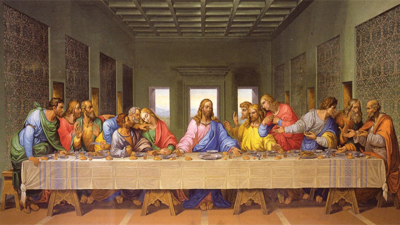 Ilustrasi perjamuan terakhir Yesus Kristus bersama para muridnya. (terang-sabda.com)