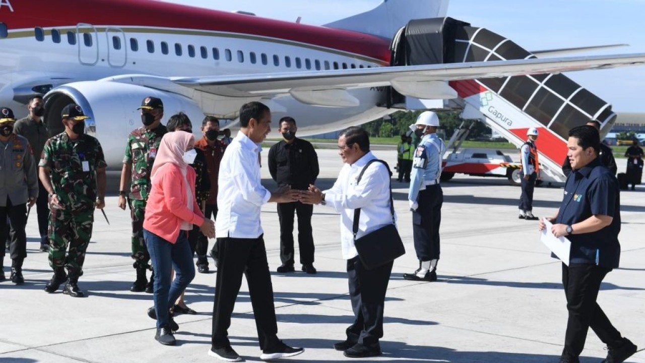 Presiden Joko Widodo (Jokowi) akan meninjau kesiapan mudik di Pelabuhan Merak Banten pada Selasa (11/4/2023). (BPMI-SETPRES/AIT)