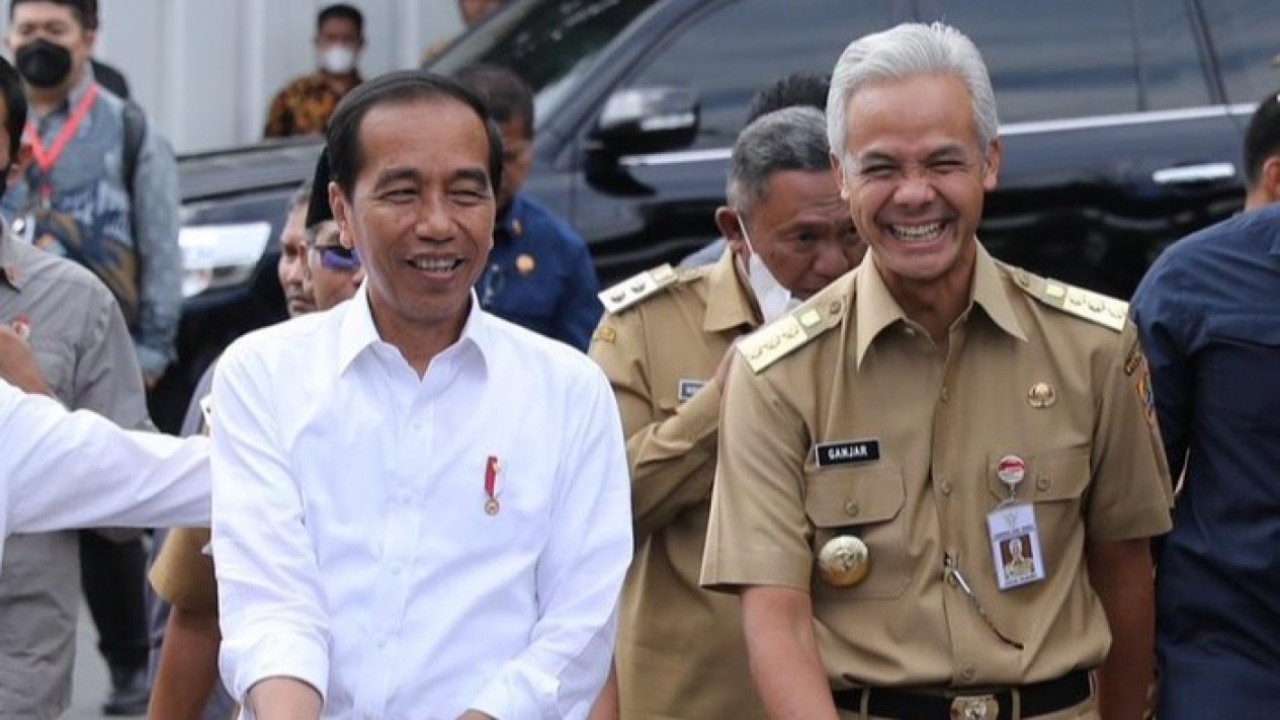 Presiden Joko Widodo (Jokowi) bersama Ganjar Pranowo saat kunjungan kerja di Jawa Tengah/ist