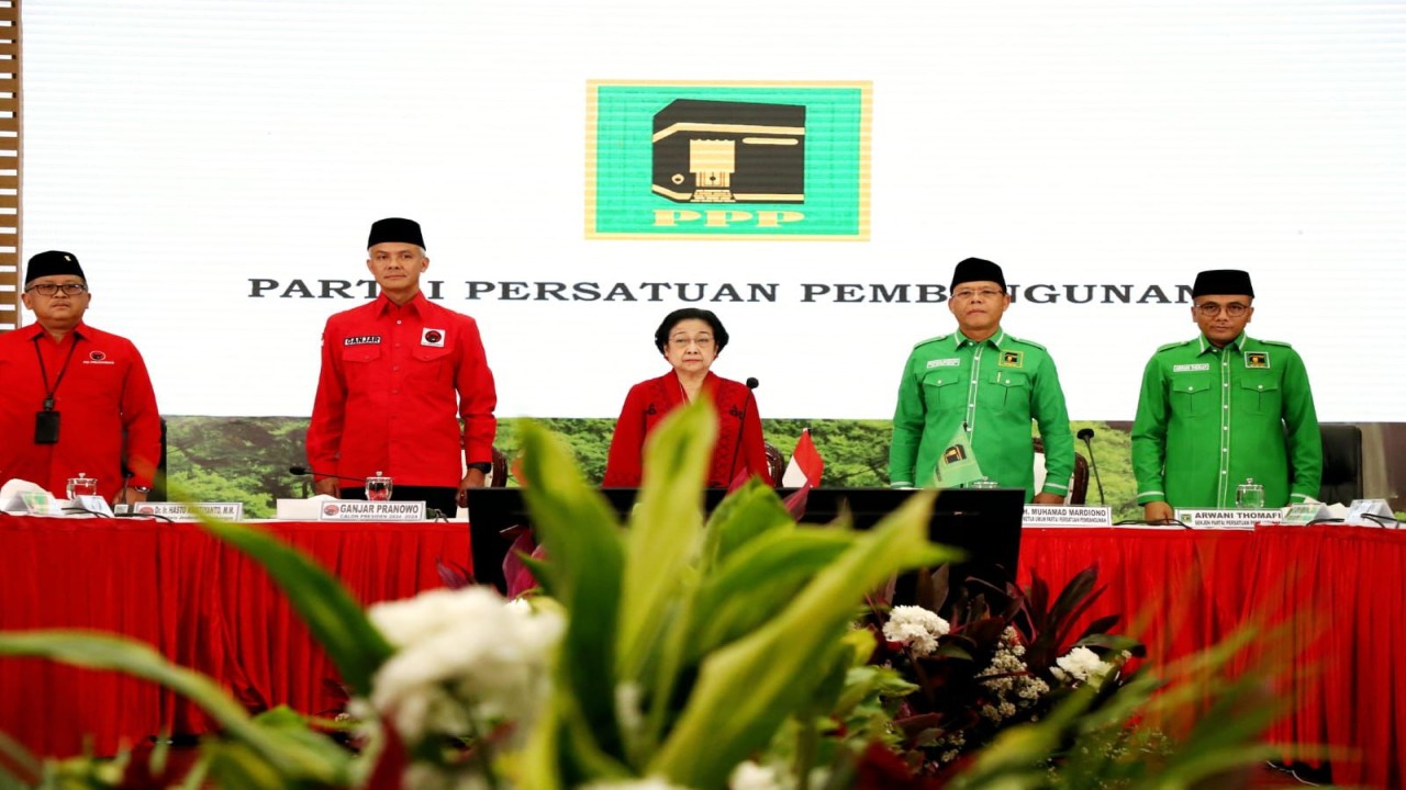 DPP PDI Perjuangan dan DPP PPP mengukuhkan kerja sama politik yang dipimpin langsung Ketua Umum PDI Perjuangan Megawati Soekarnoputri. (Istimewa)