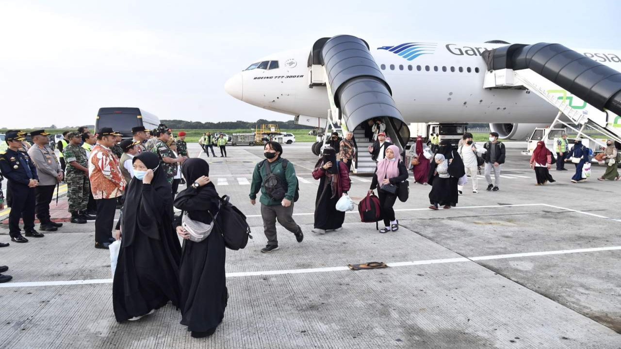 Ratusan WNI yang dievakuasi dari Sudan tiba di Bandara Soekarno-Hatta/ist