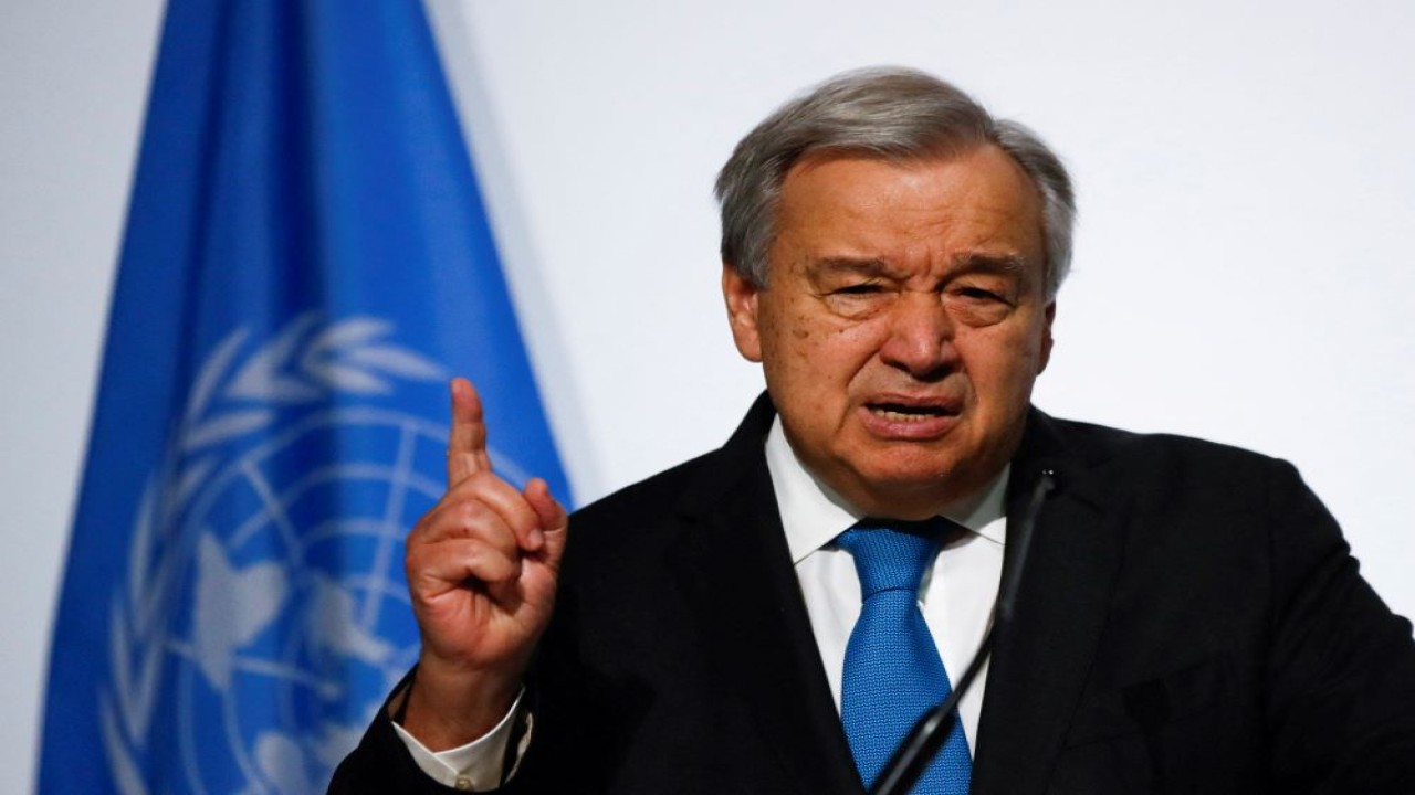 Sekretaris Jenderal (Sekjen) Perserikatan Bangsa-Bangsa (PBB) Antonio Guterres. (Reuters)