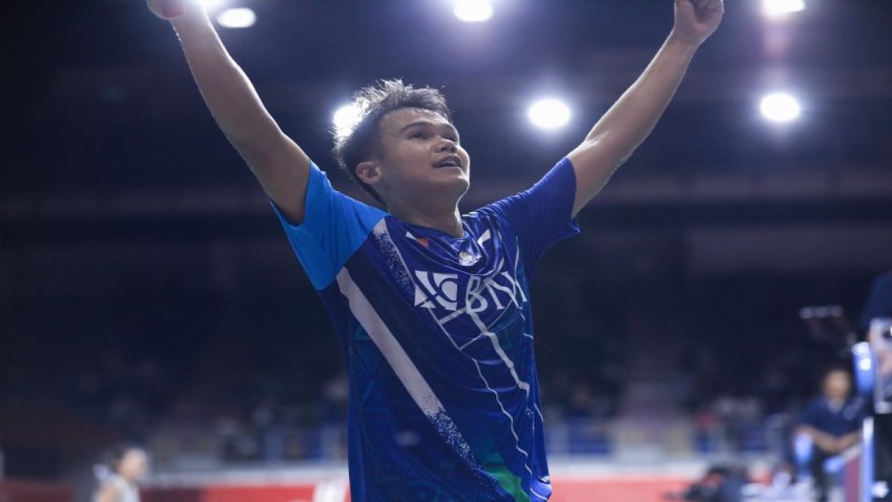 Pebulu tangkis tunggal putra Christian Adinata untuk pertama kalinya lolos ke babak perempat final turnamen dengan kategori BWF Super 500 dalam ajang Malaysia Masters 2023 di Kuala Lumpur, Kamis. (ANTARA/HO-PP PBSI)