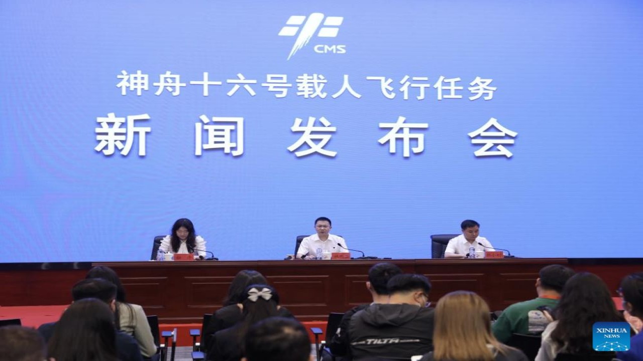 Pesawat antariksa berawak Shenzhou-16 dijadwalkan akan diluncurkan pada pukul 09.31 (waktu Beijing) pada Selasa, 30 Mei 2023. (Xinhua)