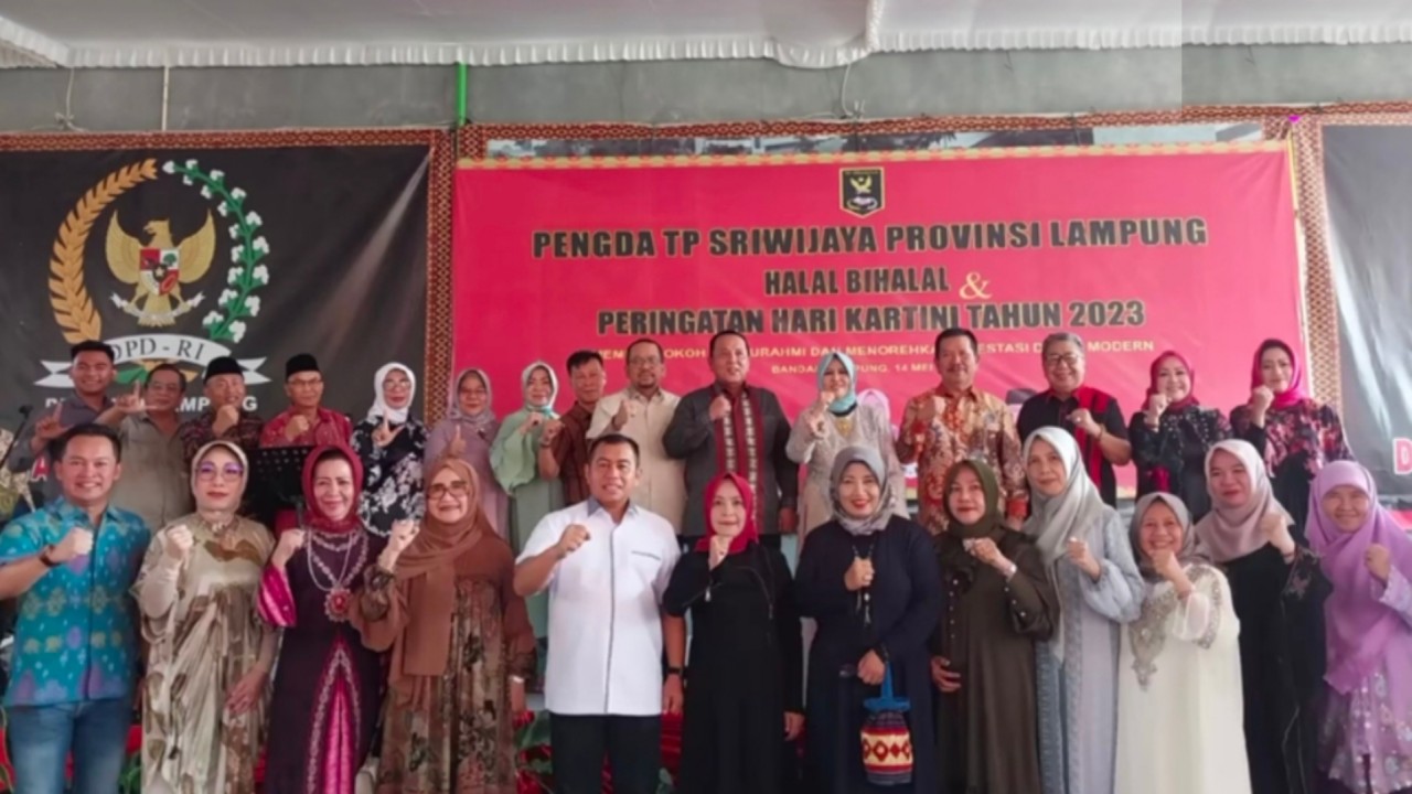 Halal Bihalal dan Perayaan Hari Kartini TP Sriwijaya Lampung Sukses