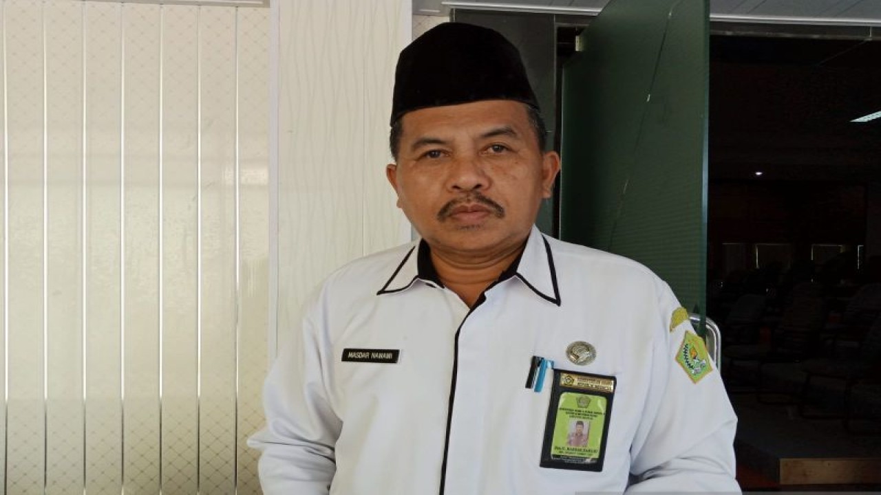 Kepala Kantor Kementerian Agama Kabupaten Belitung, Masdar Nawawi (ANTARA/Kasmono-Apriliansyah)