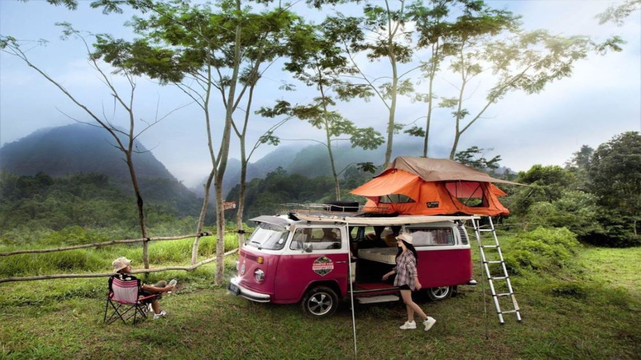 Saat ini sedang trend road trip menggunakan campervan. (Istimewa)