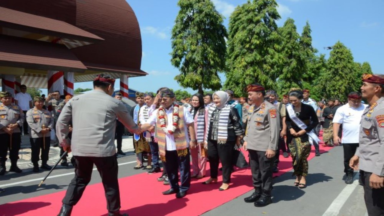 Wakil Ketua Komisi III Pangeran Khaerul Saleh saat memimpin Kunjungan Kerja Spesifik Komisi III dengan Kapolda NTB dan Kakanwil Kemkumham NTB beserta jajaran, di Lombok, NTB, Kamis (25/5/2023). (Bianca/nr)