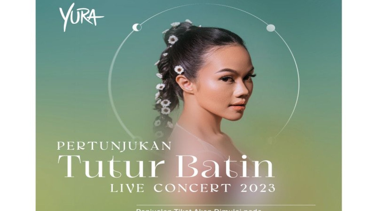 Poster konser tunggal Yura Yunita bertajuk Pertunjukan Tutur Batin. (ANTARA/HO)