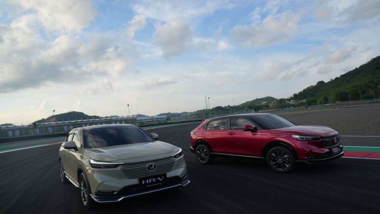 All New Honda HR-V di sirkuit Mandalika, Lombok, Nusa Tenggara Barat. (ANTARA/HO/Honda)