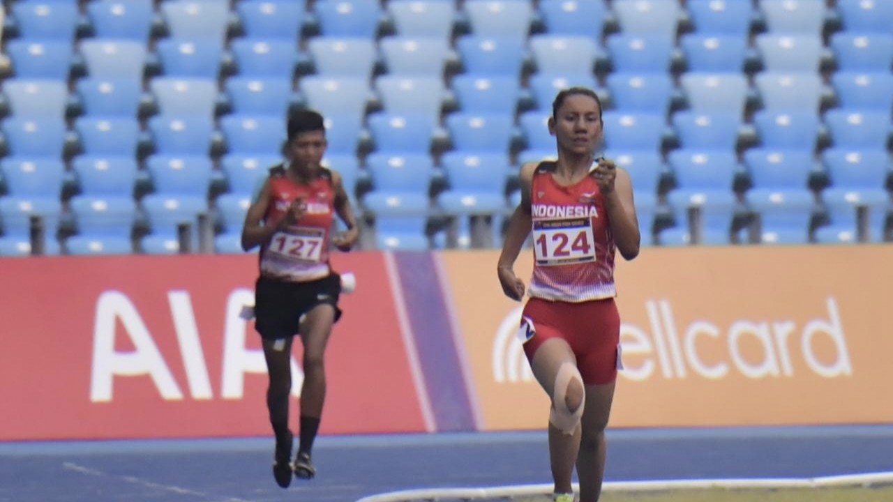 Atlet para atletik putri Indonesia Elvin Elhudia Sesa