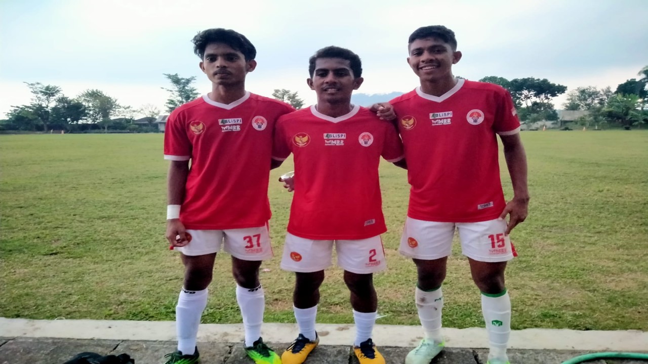 Foto: Tiga pemain muda dari Akademi Bintang Timur Atambua, NTT mendapat kesempatan mengikuti seleksi Garuda Select jilid VI 2023 di Gresik/ist