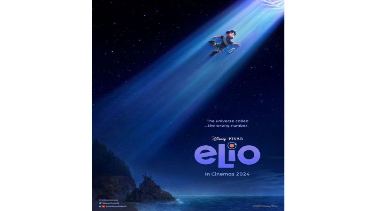 Poster film animasi baru Pixar, "Elio". (ANTARA/HO-Pixar)