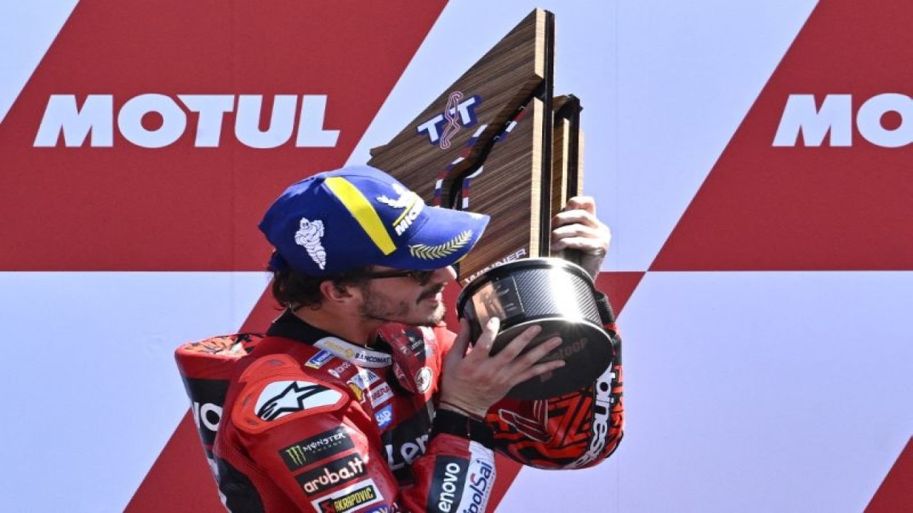 Francesco Bagnaia (Photo by John THYS / AFP) (AFP/JOHN THYS)