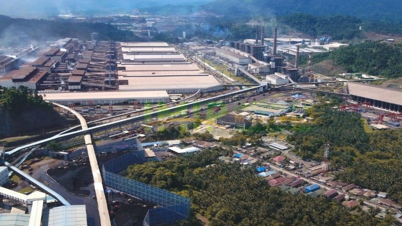 Kawasan Industri Morowali di Sulawesi Tengah. ANTARA/HO-Kementerian PUPR