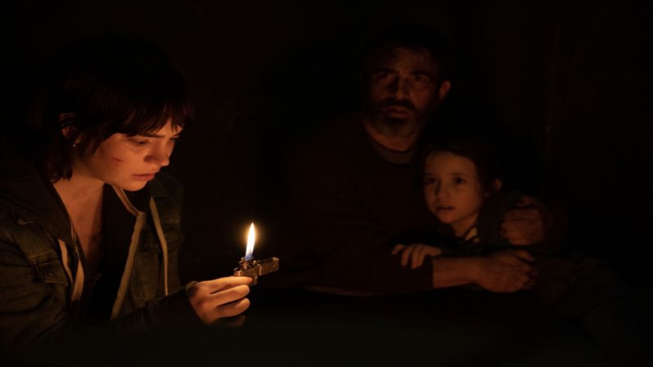 Sophie Thatcher, Chris Messina, dan Vivien Lyra Blair dalam film "The Boogeyman" (2023) karya sutradara Rob Savage. (ANTARA/HO-Patti Perret/20th Century Studios)