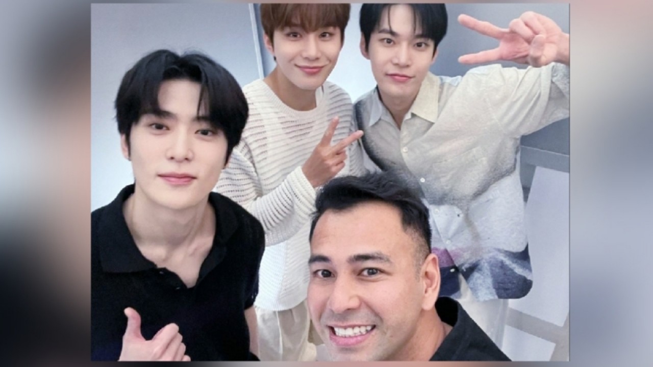 Raffi Ahmad mengundang tiga personel NCT DoJaeJung ke rumahnya/Instagram