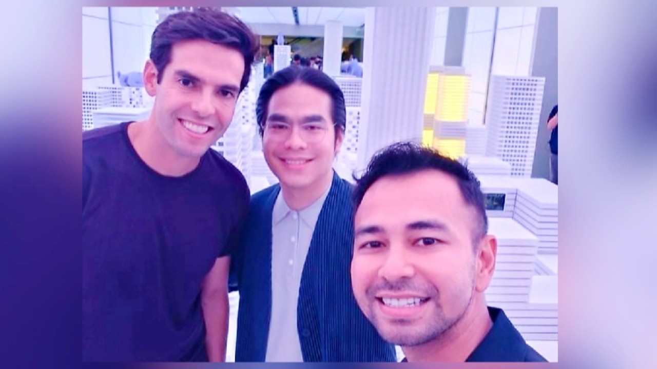 Raffi Ahmad bersama pesepakbola Kaka/Instagram