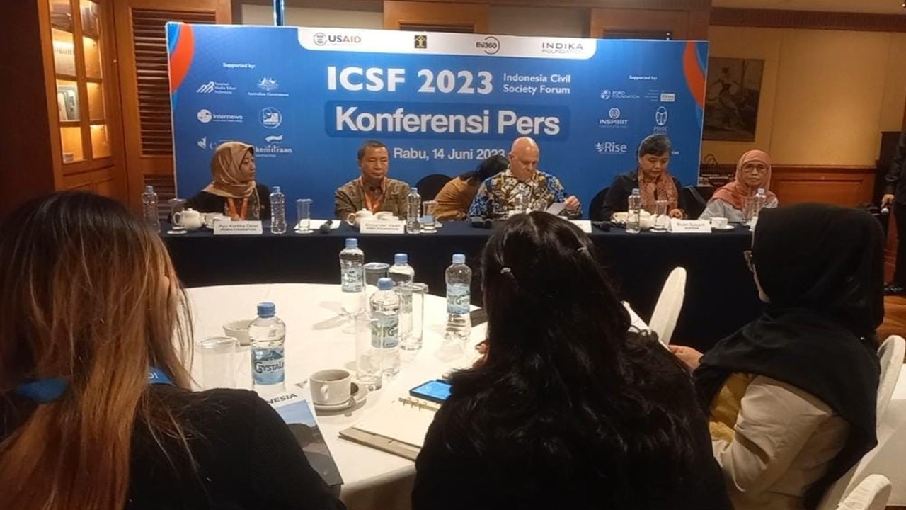 Badan Pembangunan Internasional Amerika Serikat (USAID), Kementerian Hukum dan HAM RI, dan Sekolah Tinggi Hukum Indonesia Jentera menjadi tajuk utama Indonesian Civil Society Forum (ICSF) yang keempat.