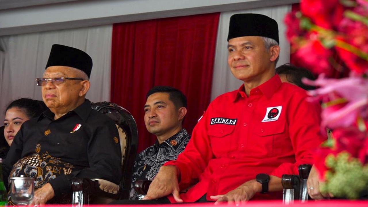 Wakil Presiden (Wapres) K. H. Ma’ruf Amin menghadiri Puncak Peringatan Bulan Bung Karno di Stadion Utama Gelora Bung Karno (SUGBK)