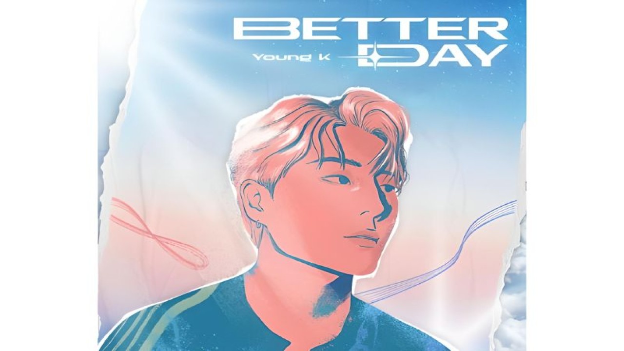 Poster perilisan lagu baru Young K DAY6 berjudul "Better Day." (ANTARA/Twitter.com @day6official)