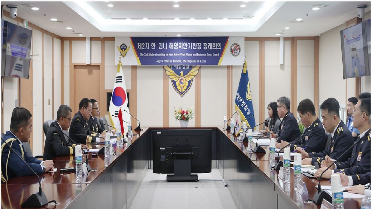 Bakamla RI - Korea Coast Guard Lakukan Pertemuan Bilateral Ke-2