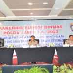 Kapolda Jambi Irjen Pol Rusdi Hartono saat menghadiri Rakernis Binmas Polda Jambi, Kamis (27/7/2023). (ANTARA/HO-Polda Jambi)-1690445871