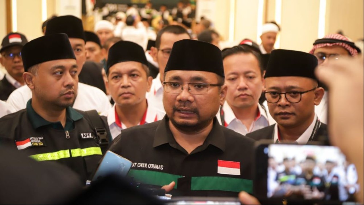 Menteri Agama Yaqut Cholil Qoumas mengatakan Kementerian Haji dan Umrah Arab Saudi telah menginformasikan kuota haji 2024 ke sejumlah negara, termasuk Indonesia. (Istimewa/Kemenag)