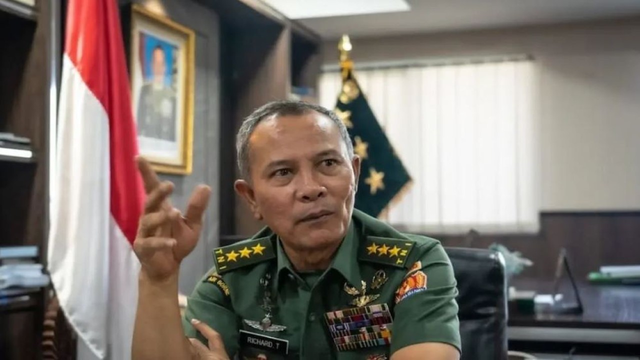 Letjen TNI Richard Taruli Horja Tampubolon, S.H., M.M., kini menjabat Pangkogabwilhan III menggantikan Letjen Agus Suhardi. (Istimewa/liputan6.com)