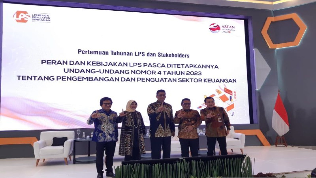 Pertemuan Tahunan LPS dan Stakeholder tahun ini membahas mandat baru LPS sesuai dengan UU P2SK, Jakarta, Selasa (20/6/2023). ANTARA/Bayu Saputra