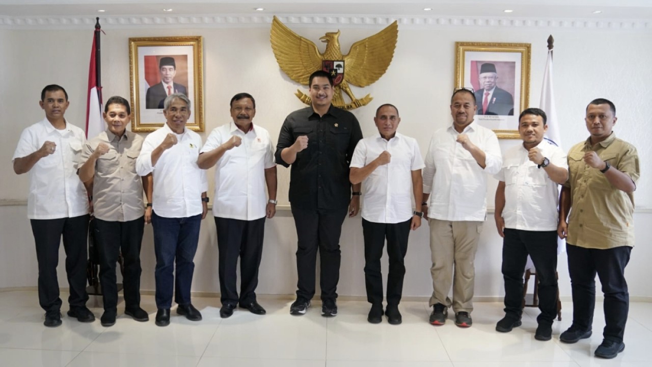 Menpora Bersama Gubernur Sumut dan Wakil Ketum KONI Bahas Penyelenggaraan PON 2024