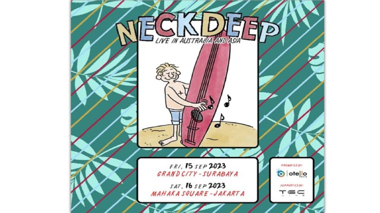 Poster konser NECK DEEP (ANTARA/HO/Otello Asia)