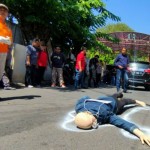 Prarekonstruksi kasus pembunuhan pengemudi taksi daring di Semarang, Kamis (27/7/2023). (ANTARA/ I.C. Senjaya)-1690446933
