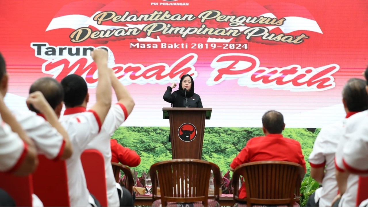 Pelantikan pengurus DPP Taruna Merah Putih.