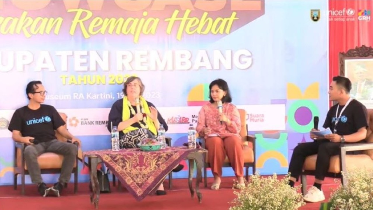 Perwakilan UNICEF terpukau dengan festival Gerakan Remaja Hebat. (Istimewa/jatengprov.go.id)