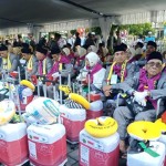 Dokumen: pelepasan jamaah haji asal Kota Mataram, Provinsi Nusa Tenggara Barat tahun 2023. (ANTARA/Nirkomala)-1691053734