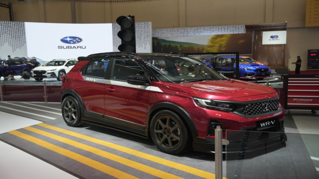 Honda WR-V yang dimodifikasi oleh The Elite pada ajang GIIAS 2023 (ANTARA/Ho/HPM)