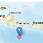 Ilustrasi - Peta gempa yang berpusat di Bali bagian selatan. ANTARA/HO-BMKG-1691381369