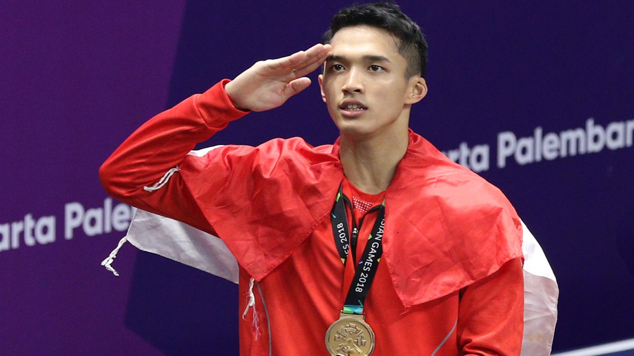 Jonatan Christie atlet bulutangkis tunggal putra Indonesia (rukita.co)