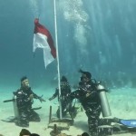 Lantamal X Jayapura kibarkan bendera Merah Putih di bawah laut-1692176289