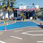 Lintasan uji praktek SIM di Polres Lombok Tengah, Provinsi Nusa Tenggara Barat ANTARA/Akhyar Rosidi.-1691397040