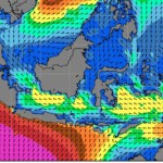 Peta potensi gelombang tinggi yang dirilis Badan Meteorologi Klimatologi, dan Geofisika (BMKG) pada Jumat (4/8/2023). (ANTARA/HO-BMKG)-1691122124