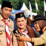 Presiden dan Ibu Iriana tinjau Raimuna Nasional XII-1692083591