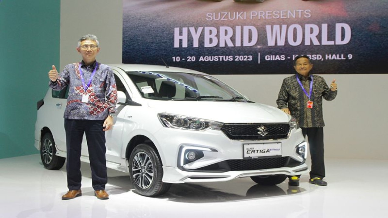 PT Suzuki Indomobil Sales (SIS) menampilkan wujud aksi perusahaan ramah lingkungan pada ajang pameran otomotif terbesar yaitu Gaikindo Indonesia International Auto Show (GIIAS) 2023 di Hall 9C ICE BSD City, Tangerang Selatan. (ANTARA/HO/PT SIS)