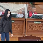 Saksi Melianti Agustina saat menjadi saksi meringankan bagi Shane Lukas di PN Jakarta Selatan, Kamis (3/8/2023) ANTARA/Ilham Kausar-1691066603