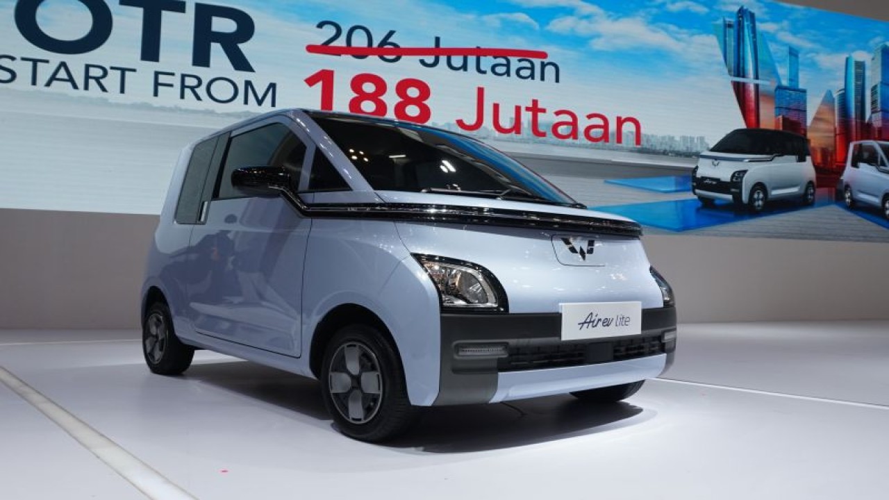 Wuling Air Ev Lite di GIIAS 2023. (ANTARA/HO/Wulnig)