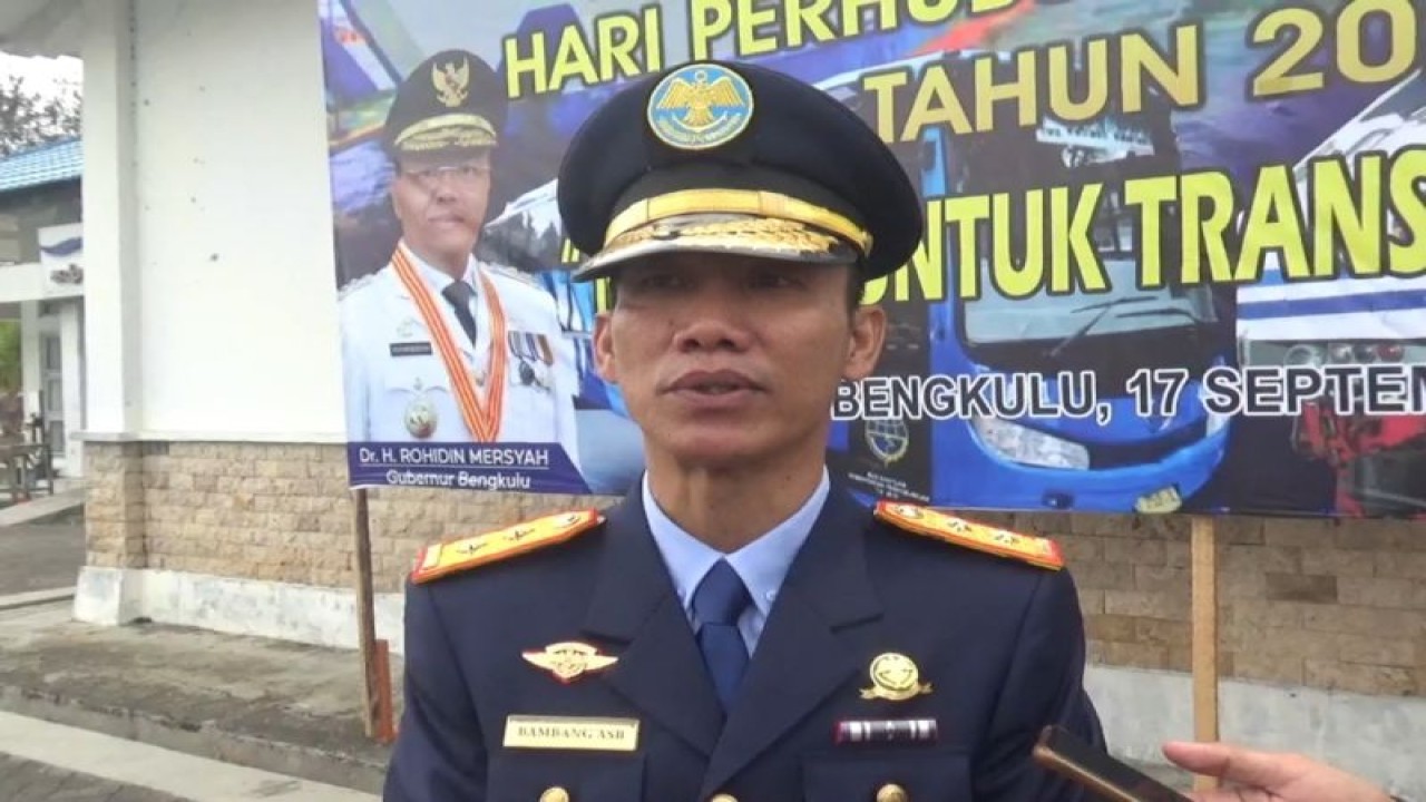 Kepala Dinas Perhubungan Provinsi Bengkulu Bambang ASB di Bengkulu, Senin. (18/9/2023) (ANTARA/HO-Dokumen Pribadi)